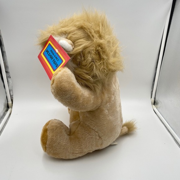 Vintage Pick A Pet 17" Plush Lion Toy A & B Novelty 1982 Stuffed Animal - Picture 3 of 5